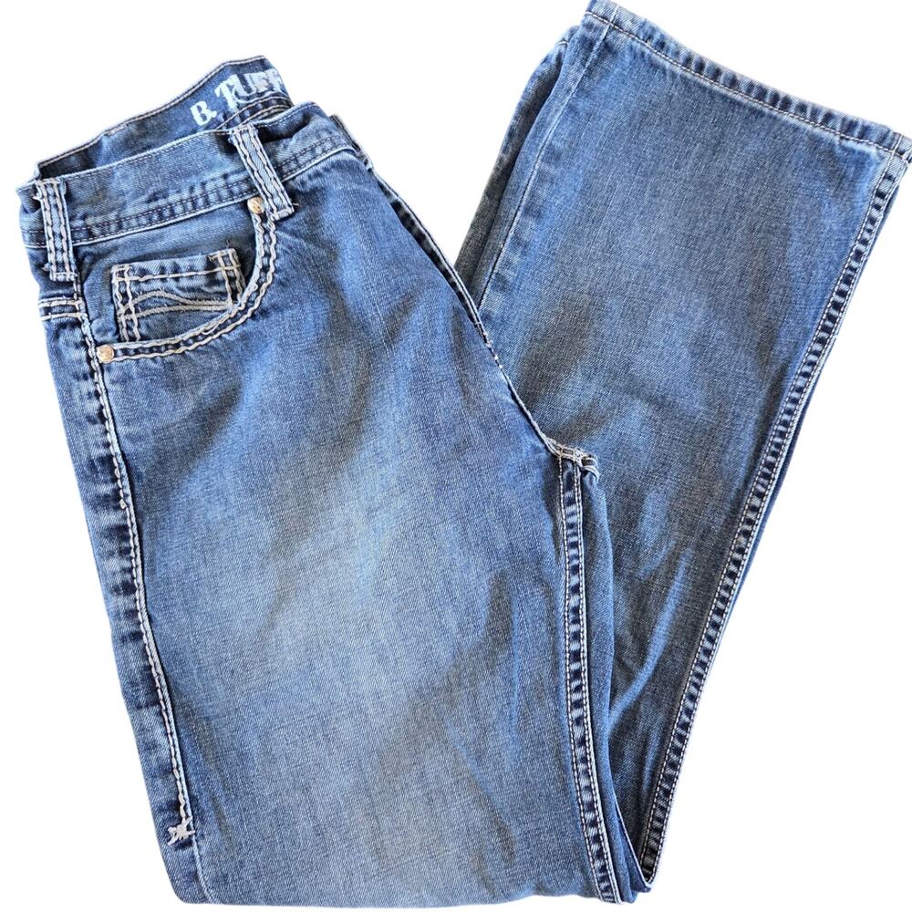 B. Tuff HOOAH mens western denim Jeans size 31X30